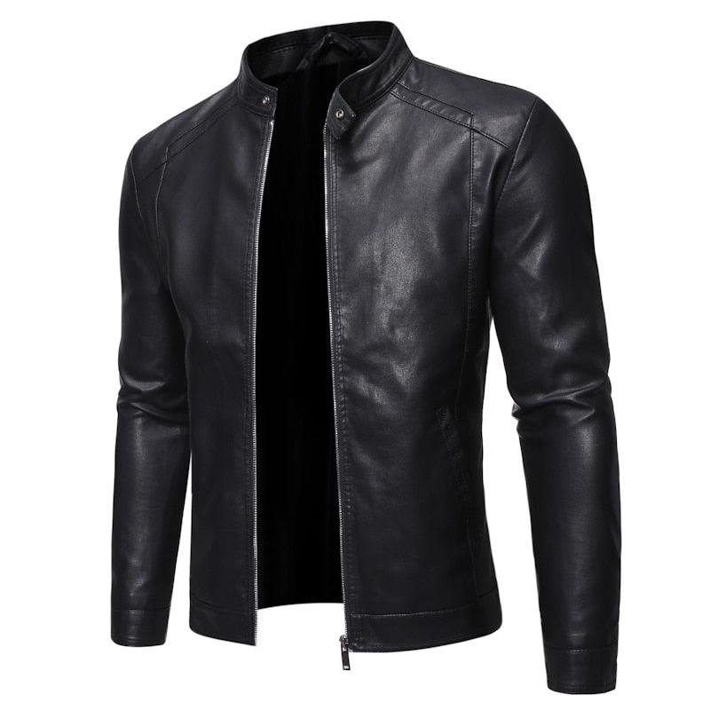 Luxury Black Men's Leather Jacket