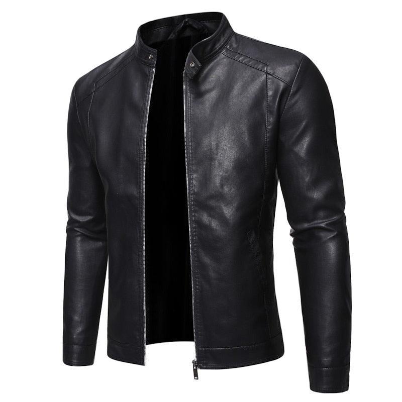 Luxury Black Men's Leather Jacket